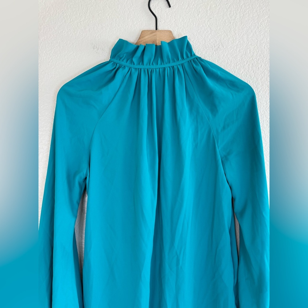 Amanda Uprichard New York Vittoria Teal Mini Shift Dress size XS $216 - Picture 9 of 12